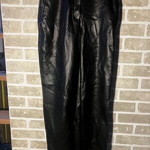 Babaton Command Vegan Leather Trousers sz 4